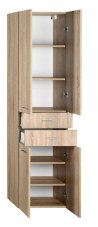 skříňka ZOJA/KERAMIA FRESH 51296 vysoká se zásuvkami 50x184x29cm, dub platin