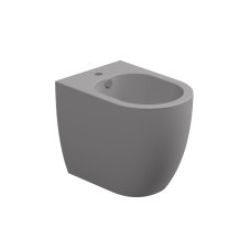Bidet stojící Like, keramický, fumo matný, s otvorem pro baterii, LKBI01038FI
