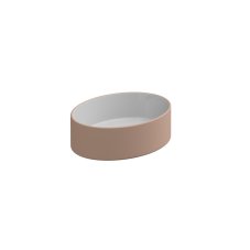 Umyvadlo na desku Like Slim 45FS keramické, dvoubarevné, 45x34 cm, LKLAVFSB45BI000032