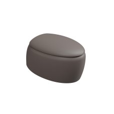 WC závěsné Touch, keramické, tortora matné, rimless,  TOWCSOSC029FI