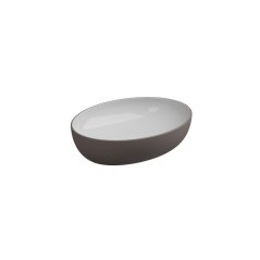 Umyvadlo na desku Easy 55 keramické, dvoubarevné, 55x42 cm, EALAVOV55BI000029