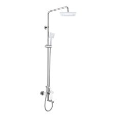 Nástěnná baterie, Viana, 150 mm se sprchovou soupravou, výtokem, ruční a talířovou sprchou 220x220mm