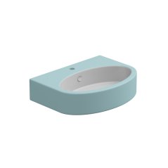 Umyvadlo Like 60BW keramické, dvoubarevné, 60x44 cm, LKLAVBW60BI000037