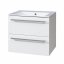 Koupelnová skříňka BINO s keramickým umyvadlem 61 cm, bílá CN660