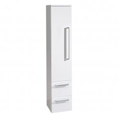 Koupelnová skříňka BINO vysoká 163 cm, levá, bílá CN667