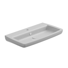 Umyvadlo Brio 80 keramické, bílé lesklé, 80x45 cm, BRLAV80000