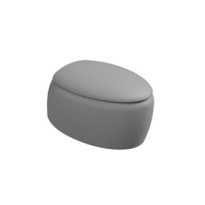 WC závěsné Touch, keramické, fumo matné, rimless,  TOWCSOSC038FI