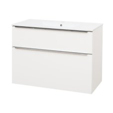 Koupelnová skříňka MAILO s keramickým umyvadlem 81 cm, bílá CN511