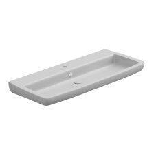 Umyvadlo Brio 105 keramické, dvoubarevné, 105x45 cm, BRLAV105BI000001