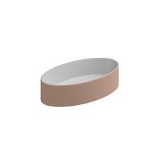 Umyvadlo na desku Like Slim 60FS keramické, dvoubarevné, 60x34 cm, LKLAVFSB60BI000032