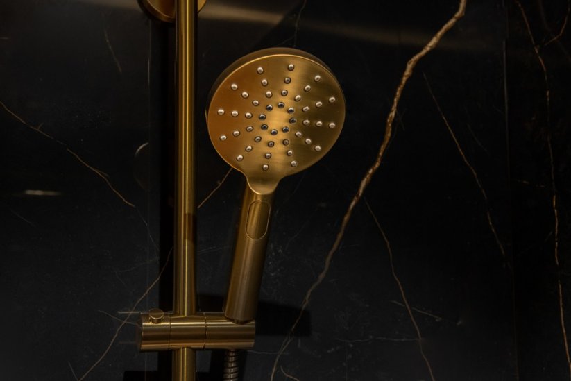 Ruční sprcha - 3-polohová, zlatá matná