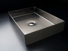 Umyvadlo na desku Foyer Square Basin, ocelové, hranaté, černé, CP950FOS