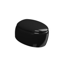 WC závěsné Touch, keramické, černé lesklé, rimless,  TOWCSOSC002FI