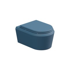 WC závěsné Cruise, rimless, denim matné, zadní odpad, CRWCSO027