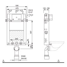 WC modul pro zazdění MM01