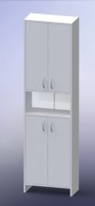 vysoká koupelná skříň Multi Praxis INCA50 50x25,5 cm bílá