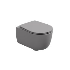 WC závěsné Hit, rimless, fumo matný, zadní odpad, HIWCSO038FI