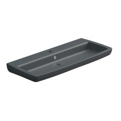 Umyvadlo Brio 105 keramické, ebano matné, 105x45 cm, BRLAV105028