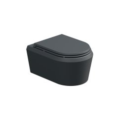 WC závěsné Cruise, rimless, ebano matné, zadní odpad, CRWCSO028