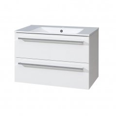 Koupelnová skříňka BINO s keramickým umyvadlem 81 cm, bílá CN661