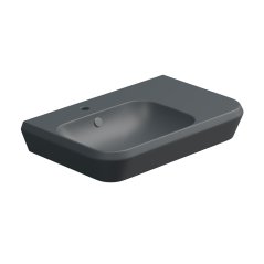 Umyvadlo Cruise, keramické, ebano matné, 80x48 cm, CRLAVBW80028