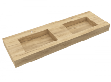 Salgar Compakt deska se zabudovanými umyvadly 150x51x12 cm  dub afrika 25461