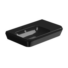 Umyvadlo Cruise, keramické, černé lesklé, 80x48 cm, CRLAVBW80002