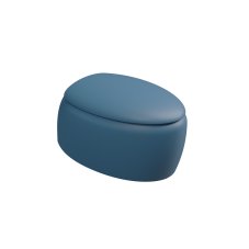 WC závěsné Touch, keramické, denim matné, rimless,  TOWCSOSC027FI