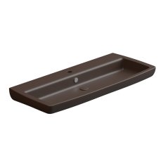 Umyvadlo Brio 105 keramické, cacao matné, 105x45 cm, BRLAV105035
