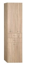 ZOJA/KERAMIA FRESH skříňka vysoká s košem 50x184x29cm, dub platin