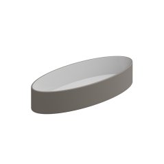 Umyvadlo na desku Like Slim 80FS keramické, dvoubarevné, 80x34 cm, LKLAVFSB80BI000030