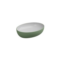 Umyvadlo na desku Easy 55 keramické, dvoubarevné, 55x42 cm, EALAVOV55BI000031