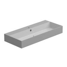 Umyvadlo Zenith BW 102 hranaté, keramické, dvoubarevné, 102x46 cm, ZELAVBW102BI000033