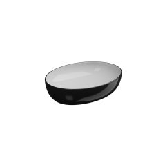 Umyvadlo na desku Easy 55 keramické, dvoubarevné, 55x42 cm, EALAVOV55BI000002