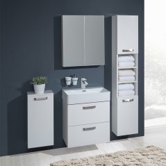 Koupelnová skříňka Leny s keramickým umyvadlem 60 cm, bílá CN811