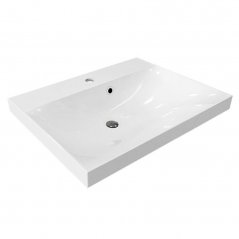 Koupelnová skříňka MAILO s umyvadlem z litého mramoru 61 cm, bílá CN510M