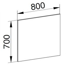 Zrcadlo 70x80cm, CN693
